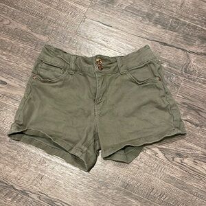 Army green shorts